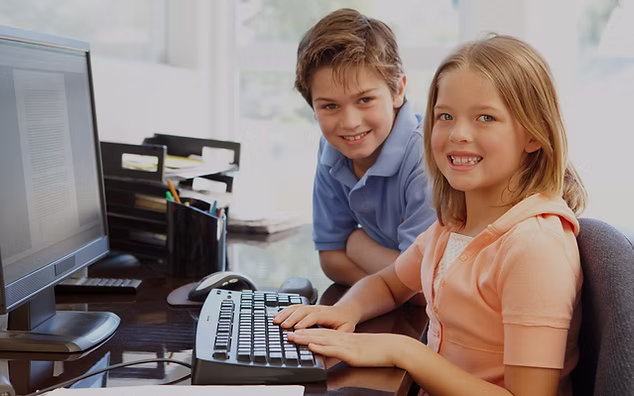 Hands using a computer keyboard